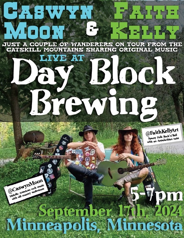 Caswyn Moon & Faith Kelly: Couple of Wanderers @ Day Block Brewing ...